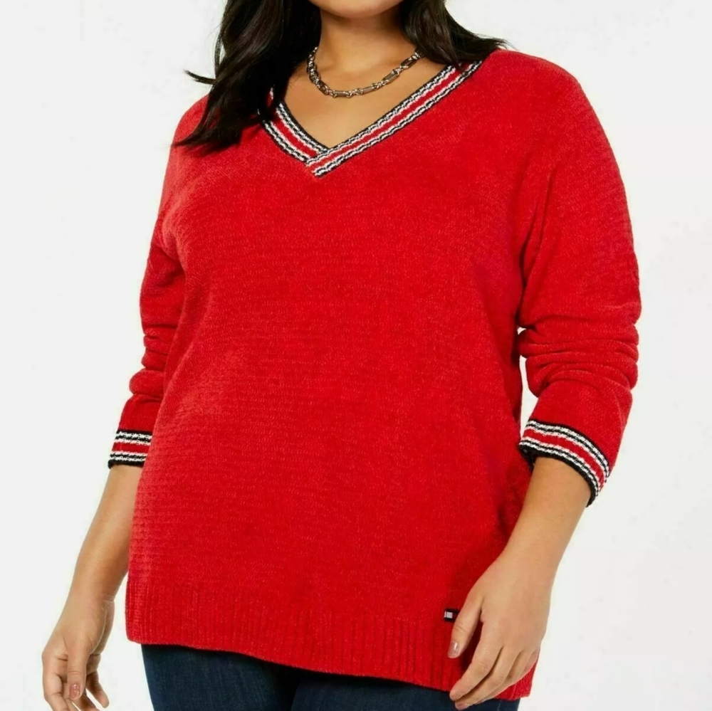 NWT tommy hilfiger red sweater size xxl